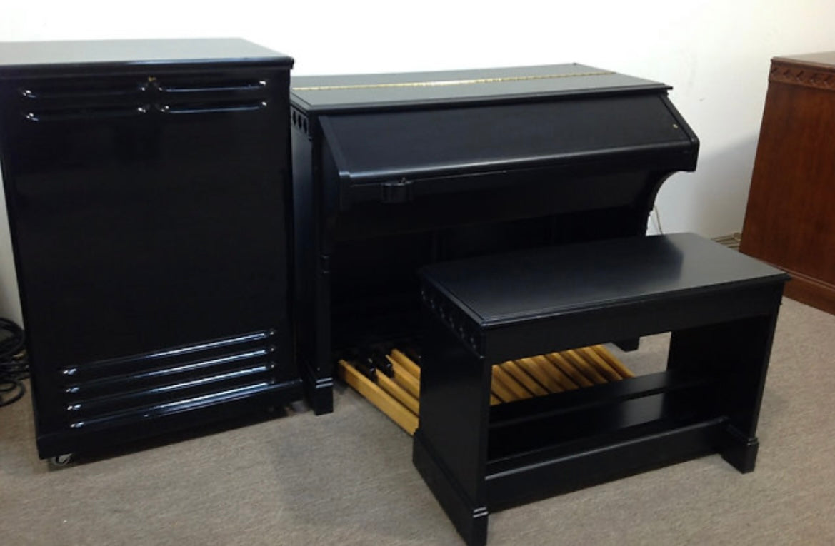 Custom Stain Black Hammond C3 & Leslie Speaker 122 - $9950.00- Financing starting at $199